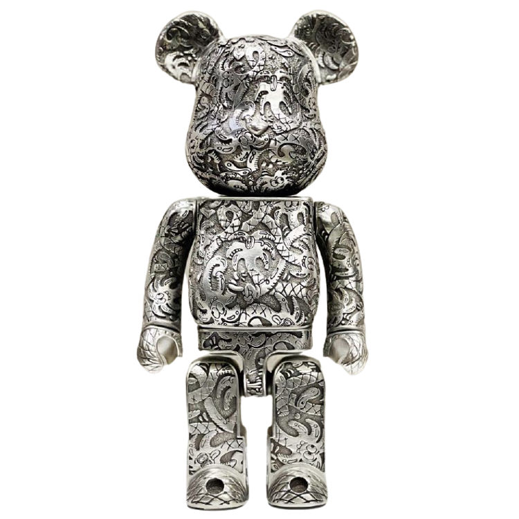 400% BLAXK Steven Harrington x Royal Selangor Bearbrick by Royal Selangor