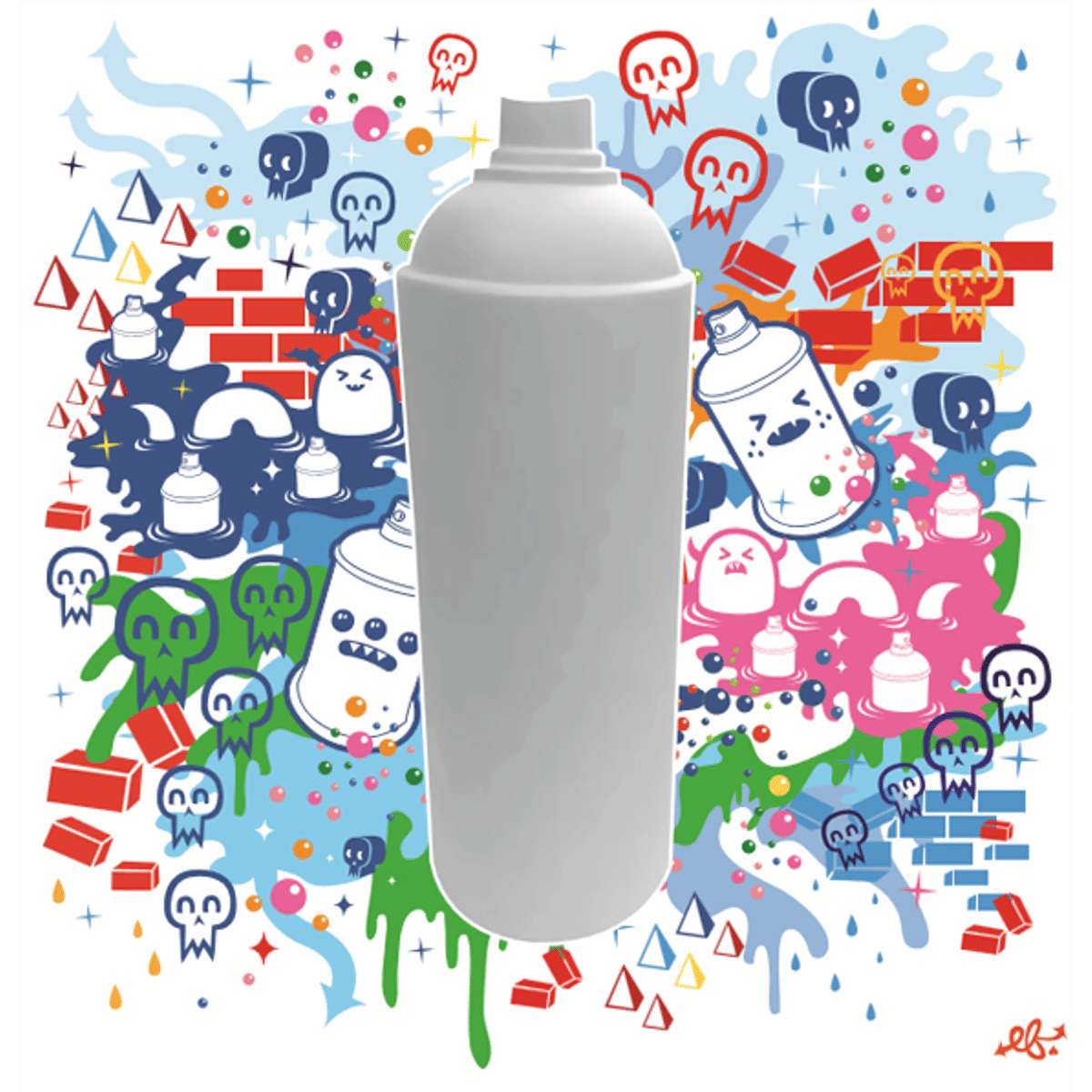 DIY/White Spray Can Vinyl Toy (Version 2)