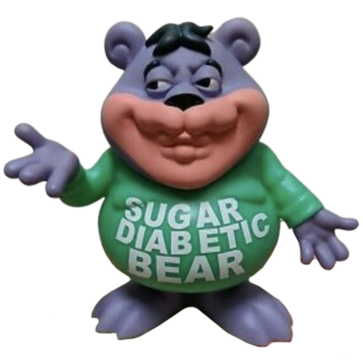 Purple & Green Sugar Diabetic Bear