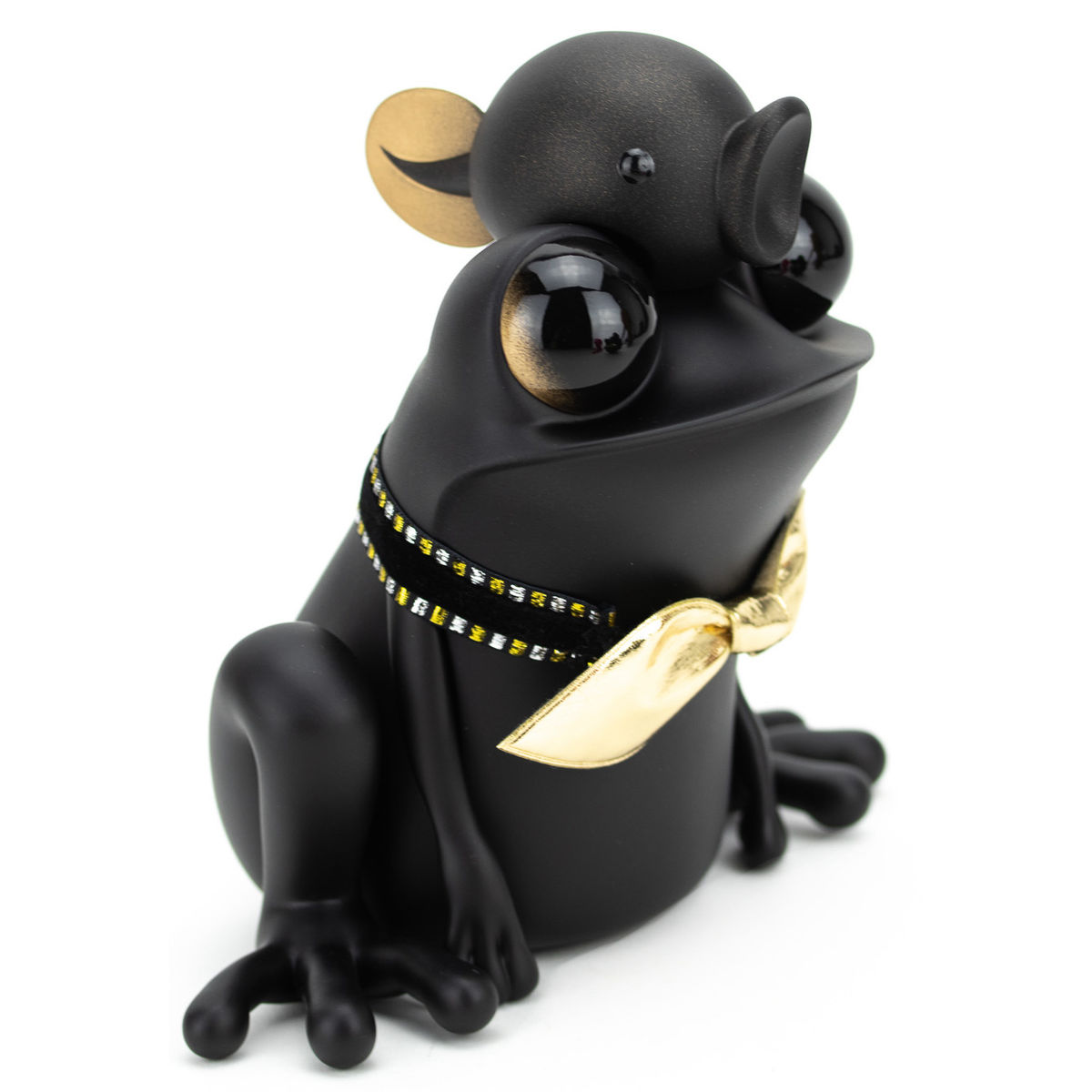 Black Baby APO Frog with Tadpole