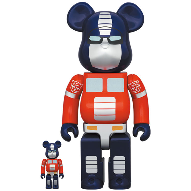 100% + 400% Optimus Prime : Transformers Be@rbrick (Set) by Hasbro