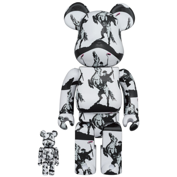 100% + 400% Highwayman Be@rbrick (Set) by Banksy (Brandalised)