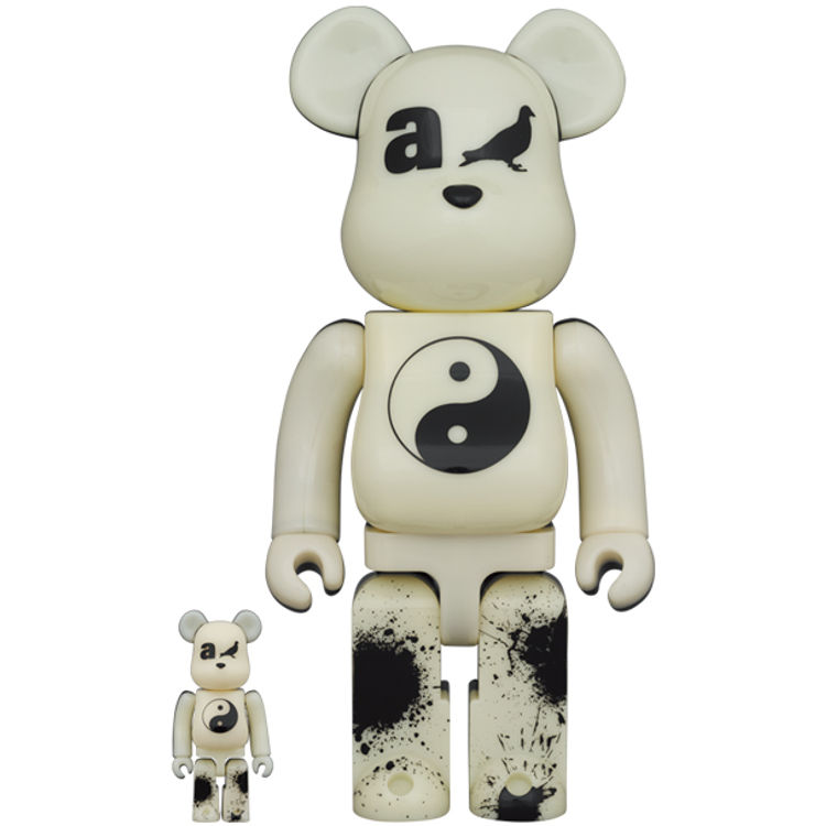 100% + 400% GID ATMOS x Staple #4 Be@rbrick (Set) by Atmos