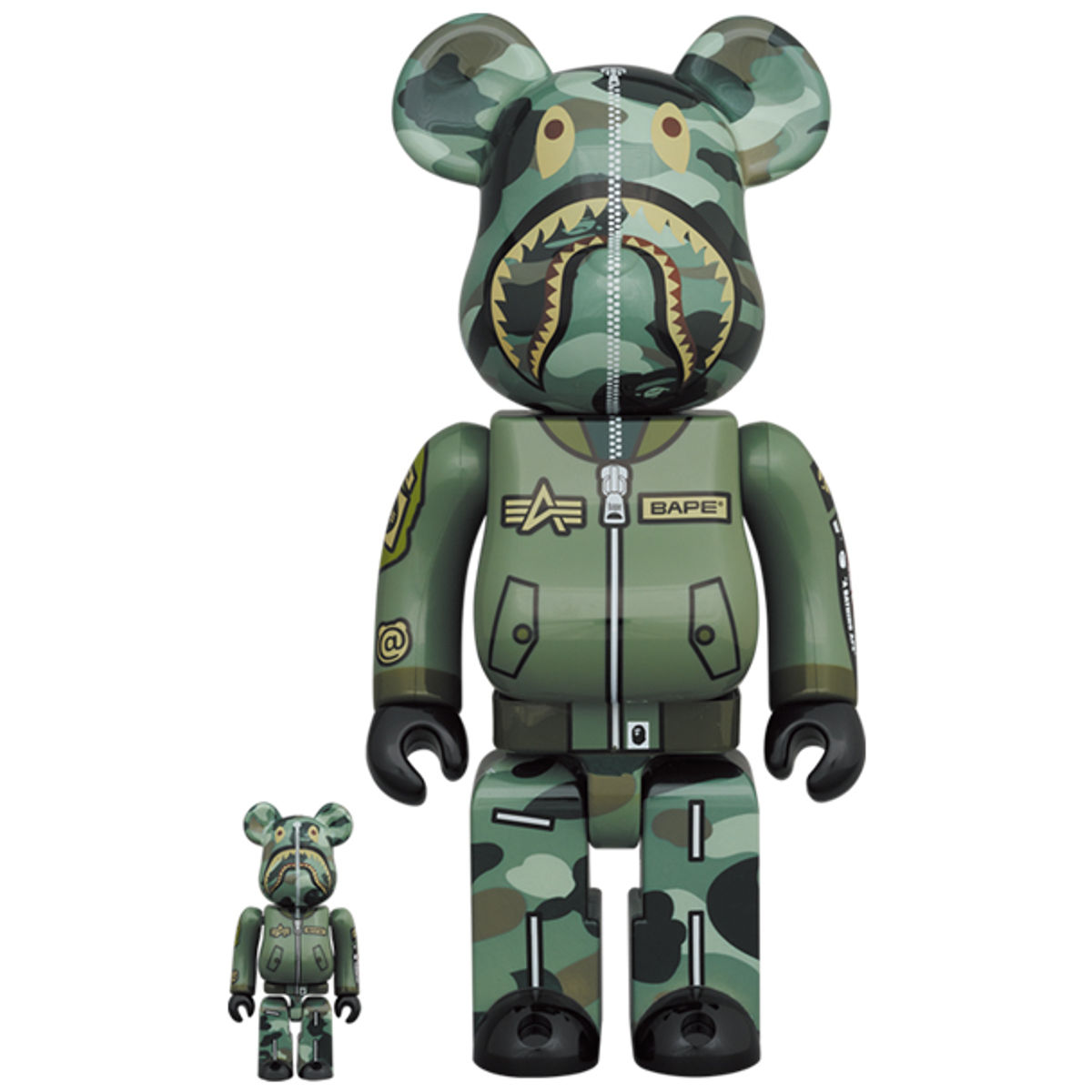100% + 400% BAPE x Alpha Bearbrick (Set)