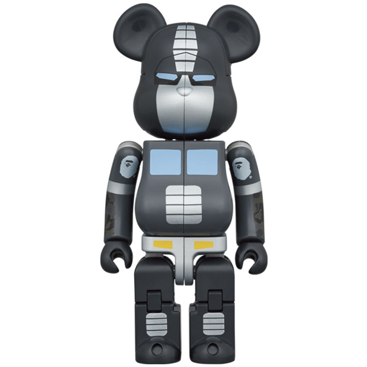 200% Black Optimus Prime x Bape Be@rbrick by BAPE (A Bathing Ape)