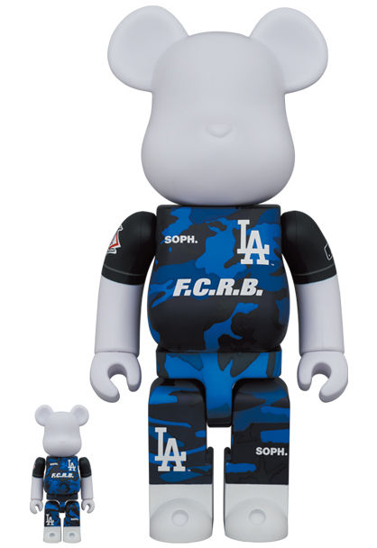 100% + 400% F.C.R.B x Los Angeles Dodgers Be@rbrick (Set) created