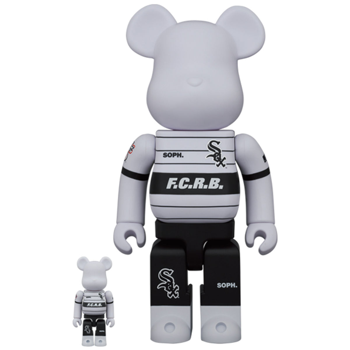 100% + 400% F.C.R.B x Chicago White Sox Be@rbrick (Set)