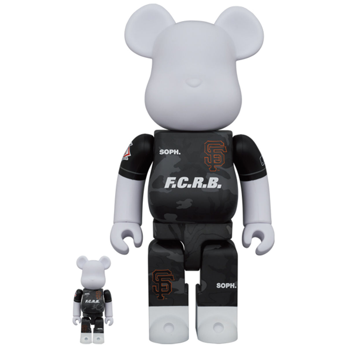 100% + 400% F.C.R.B x San Francisco Giants Be@rbrick (Set)