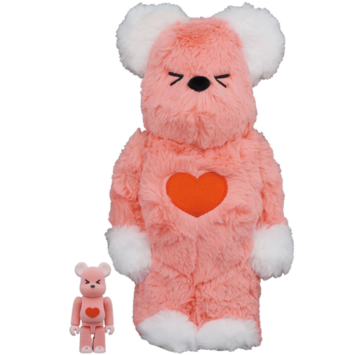 100% + 400% Pink Valmuer Bearbrick (Set)