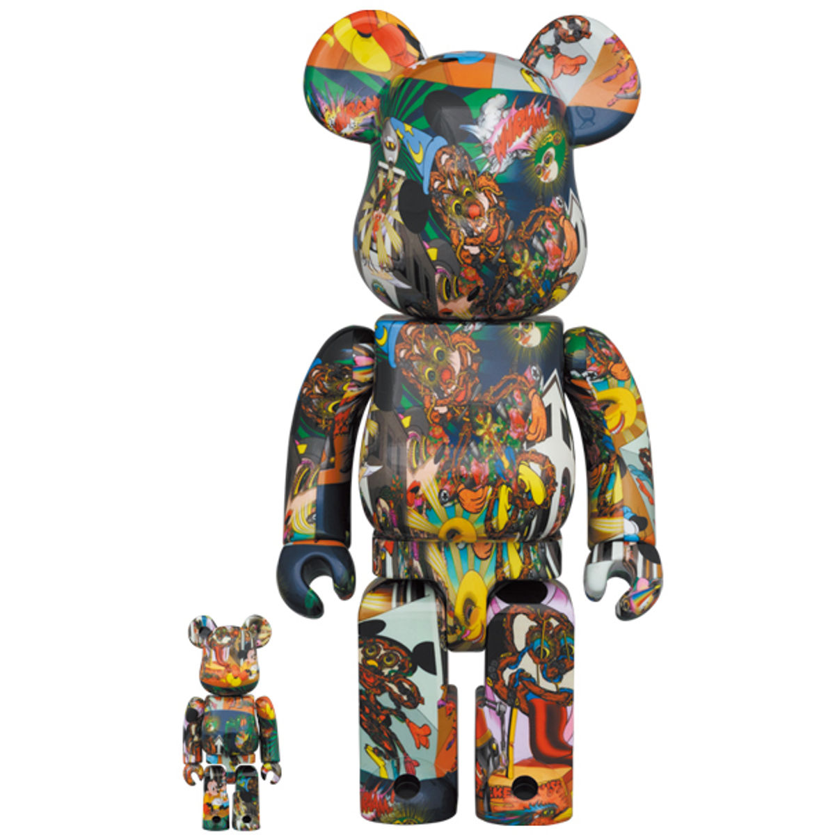 100% + 400% Keiichi Tanaami Mickey Mouse Bearbrick (Set)