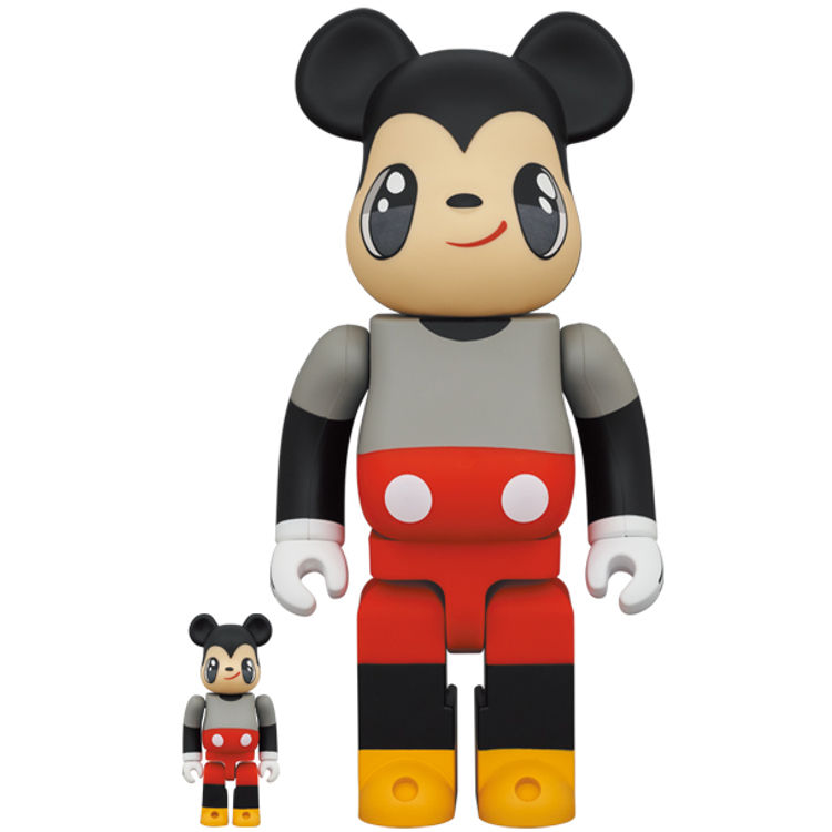 100% + 400% Javier Calleja Mickey Mouse Bearbrick (Set) by Disney