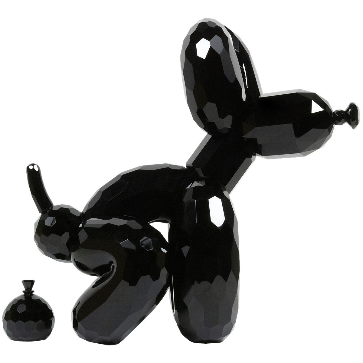 Black Crystalworked Popek