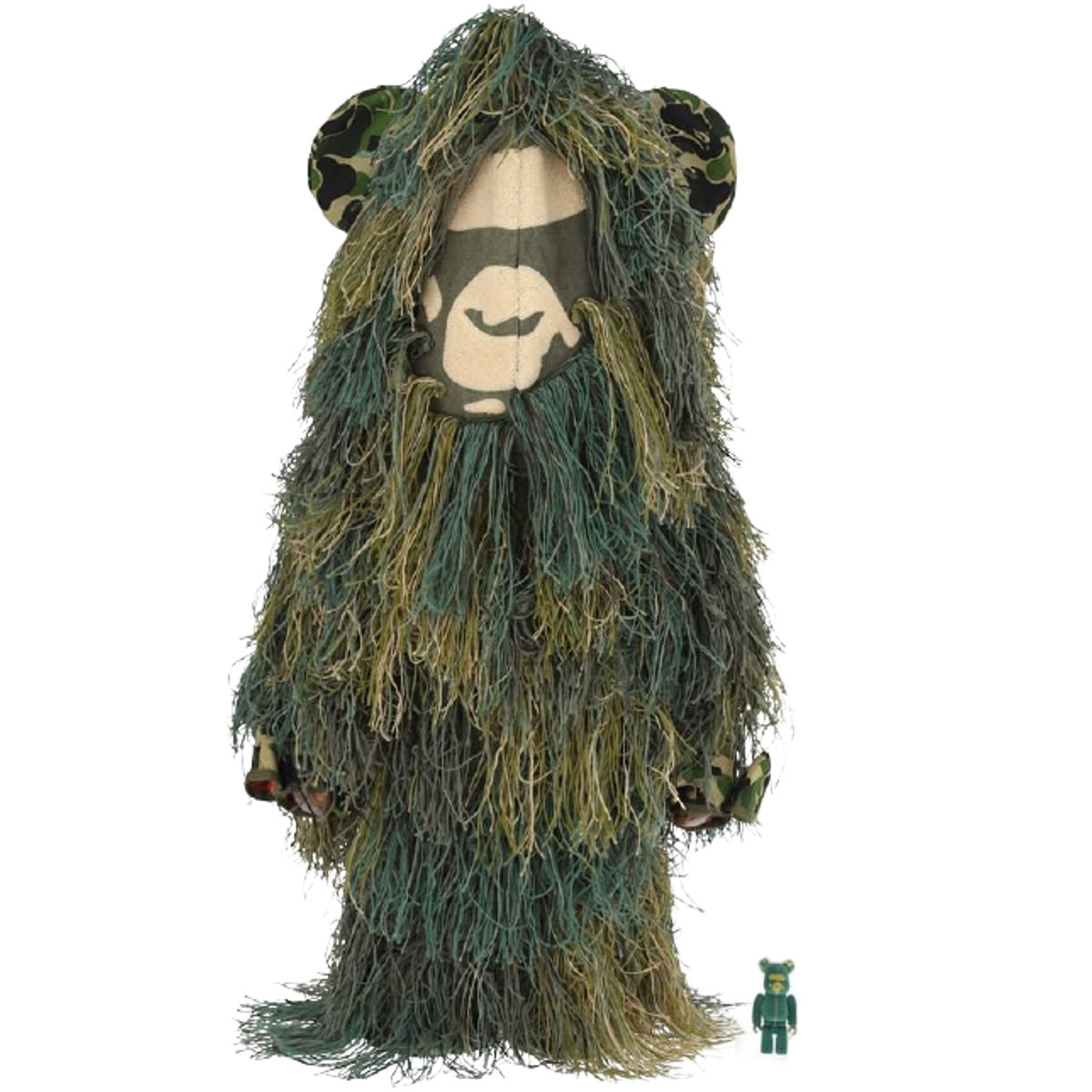 100% + 1000% Ghillie Suit BAPE x Readymade Bearbick (Set)