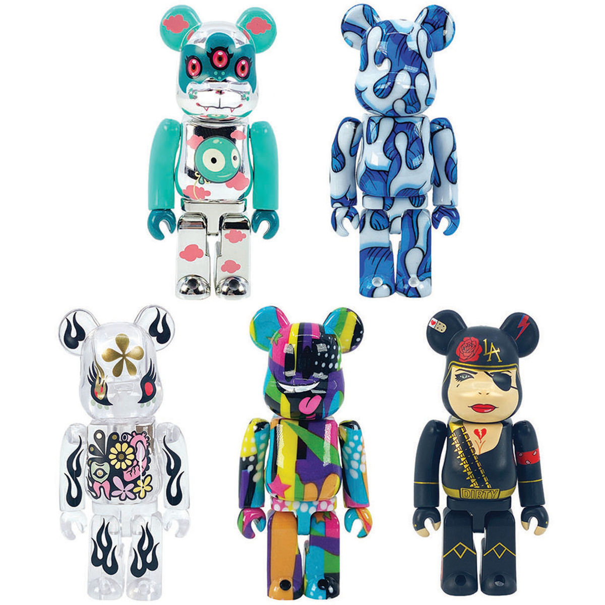 DesignerCon 2021 Be@rbrick Artist Set (5 pack)