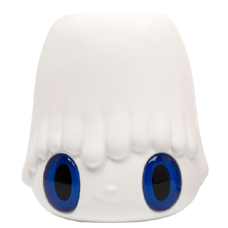 White with Blue Eyes Pop Top Flower Vase by Javier Calleja