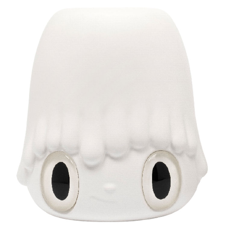 White with White Eyes Pop Top Flower Vase by Javier Calleja