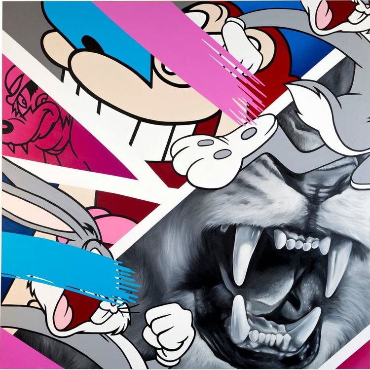 Run For Your Life (on wood) by Greg Mike