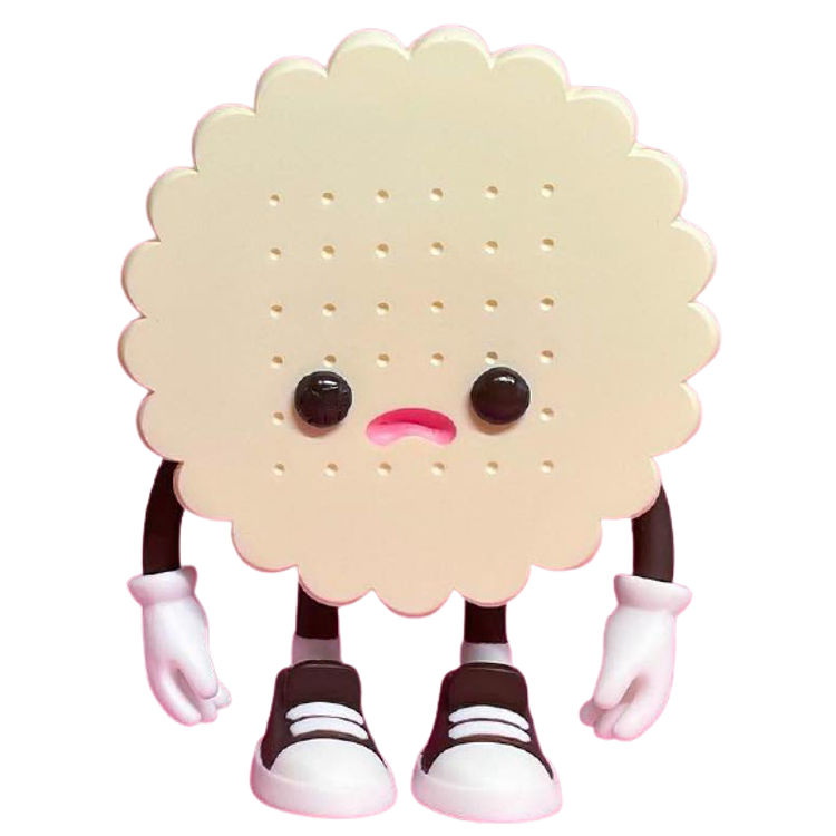 Vanilla Circle Cream Biscuit Boy by MUUKTOY