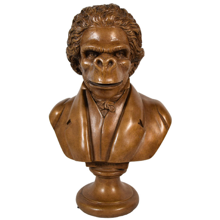 Bronze Apethoven Bust by SSUR