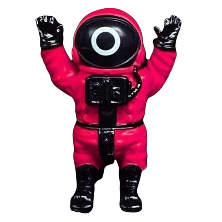 Circle Pink Astronaut by Mad Monk