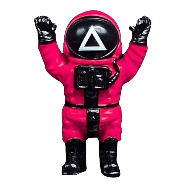 Triangle Pink Astronaut by Mad Monk