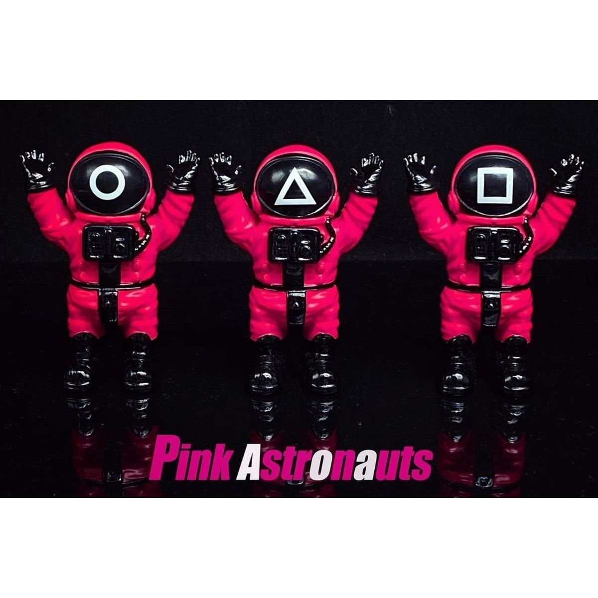 Square Pink Astronaut
