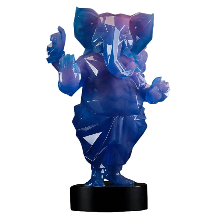 Nebulous Glow Low Poly Ganesha by Kaiju Smuggler