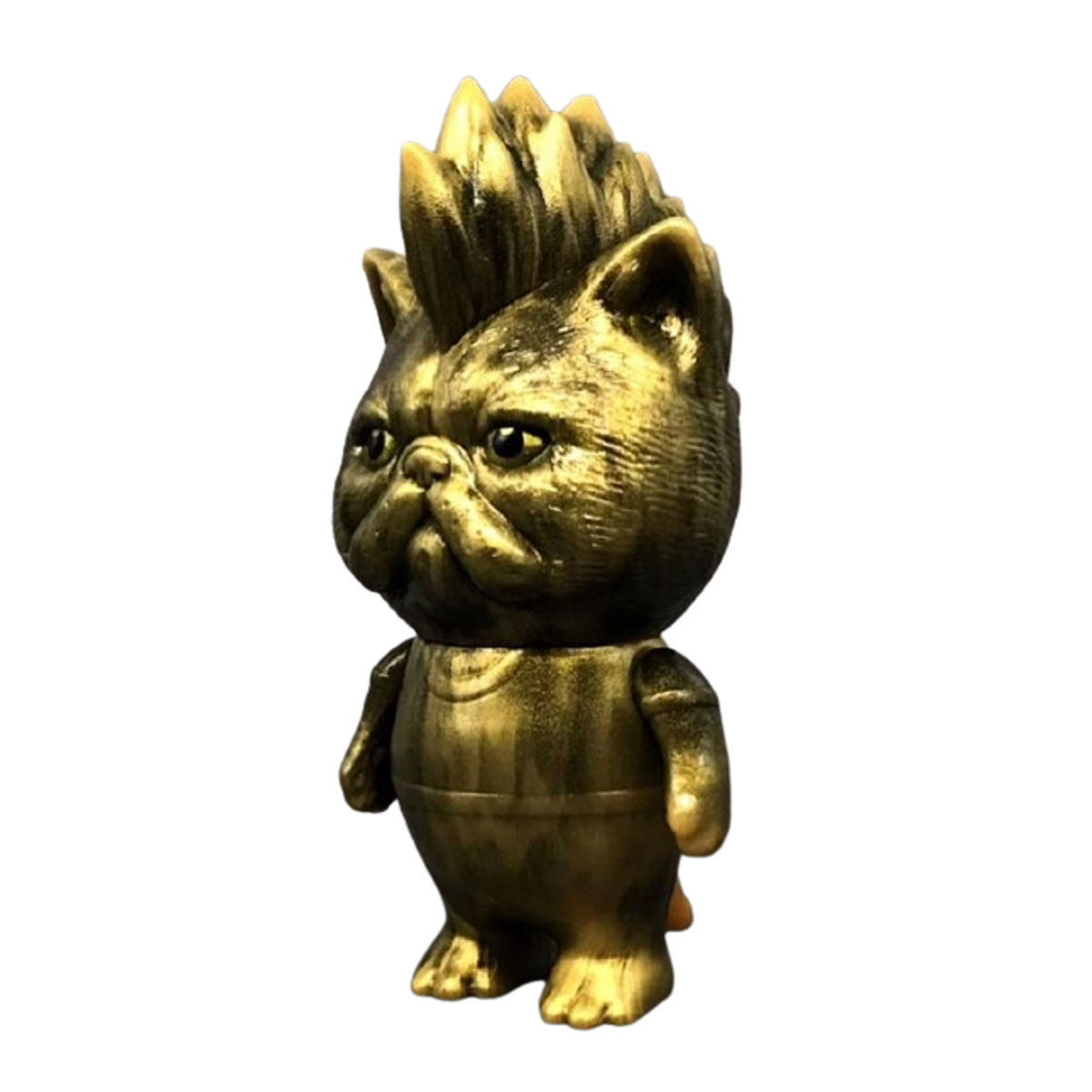 Black Gold Mohawk Cat