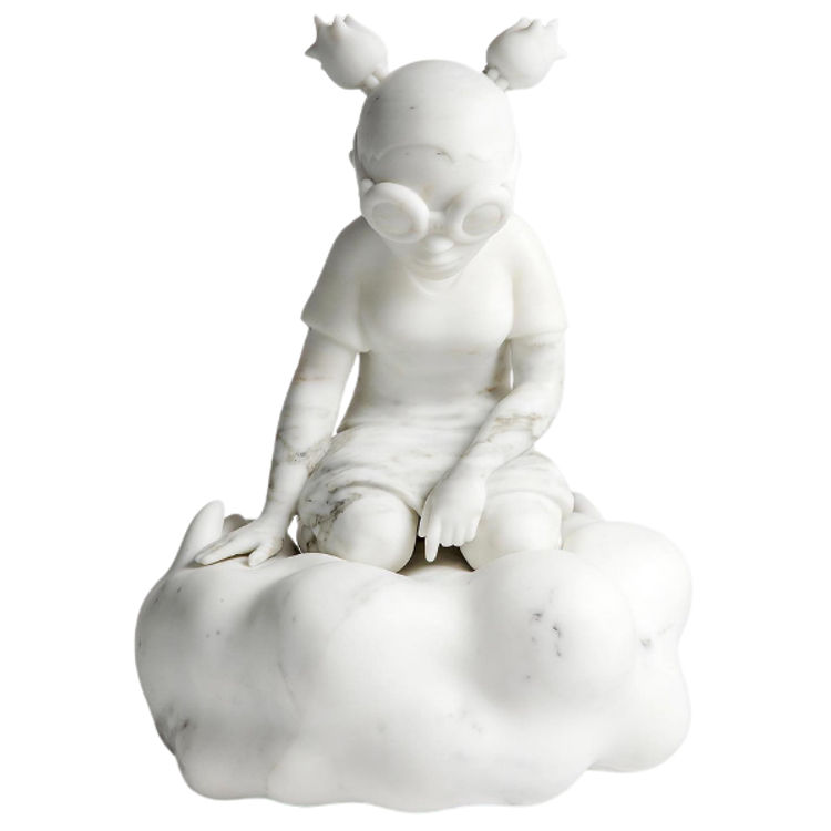 White Marble Gaia by Hebru Brantley