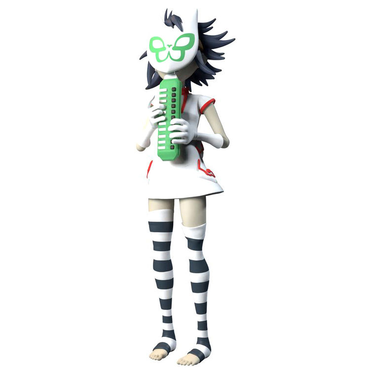 Noodle Plastic Beach by Jamie Hewlett