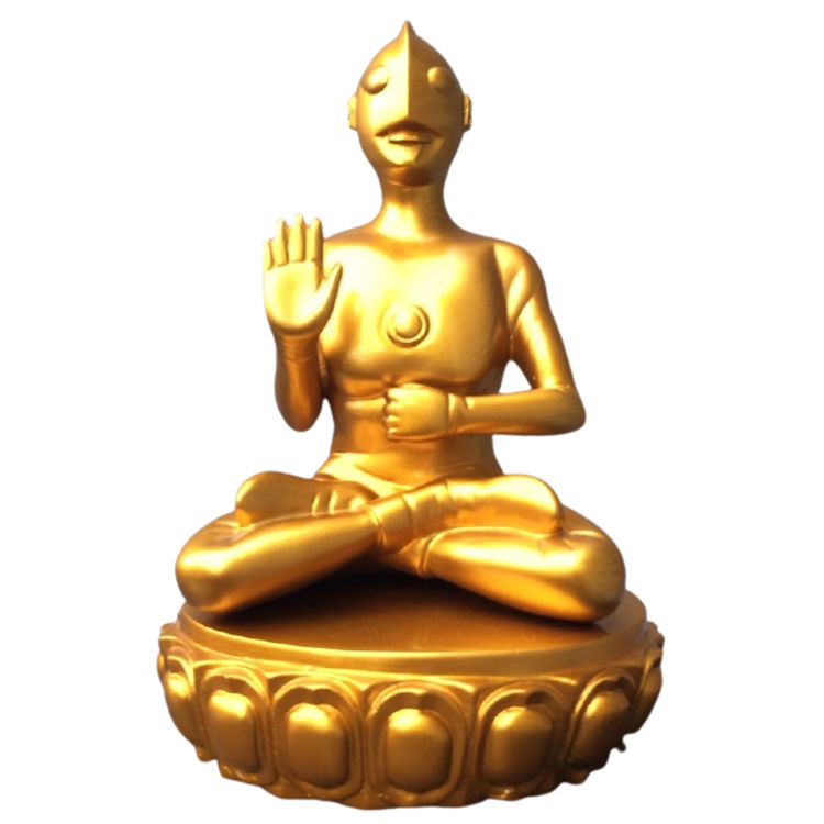 Gold Sitting Gaia by Budi Nugroho