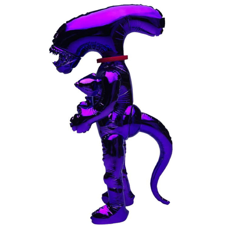 Purple Metallic Unique Invader A.I.ien by Kikkake (Atsushi Kotaki)