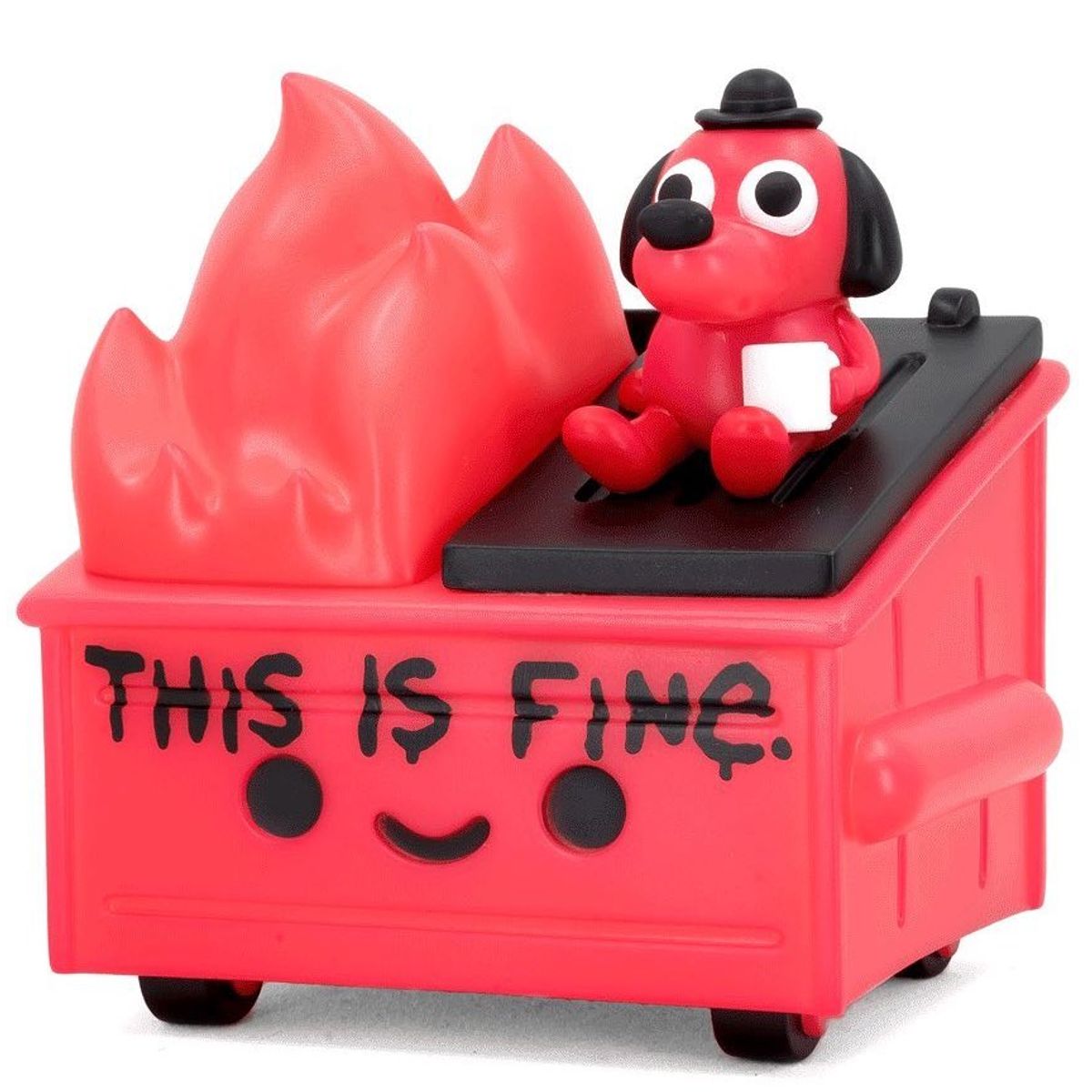 GID Red This is Fine Dumpster Fire