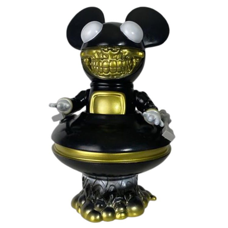 Black & Gold Deadmau5 Grin by Ron English