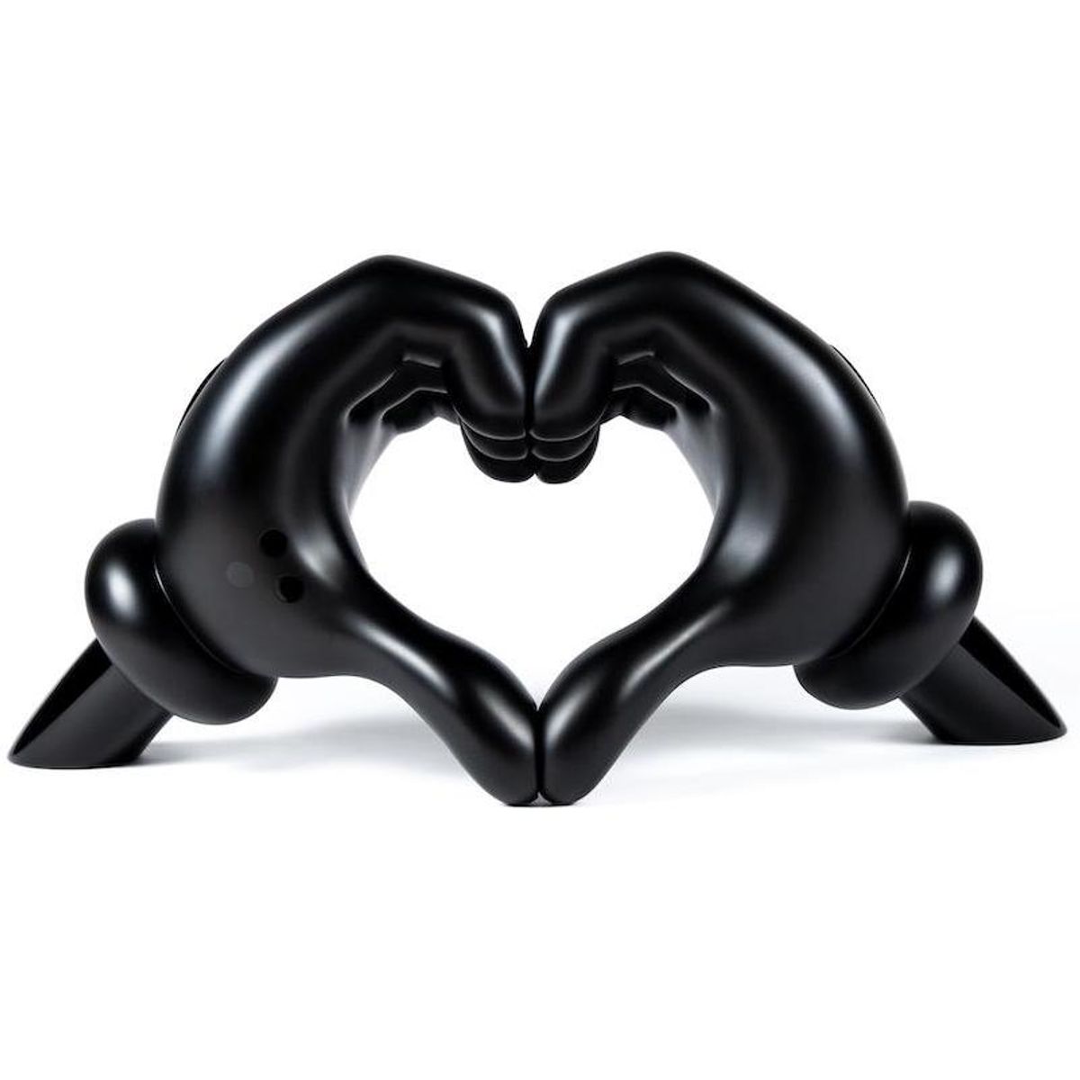 24" Black Love Gloves