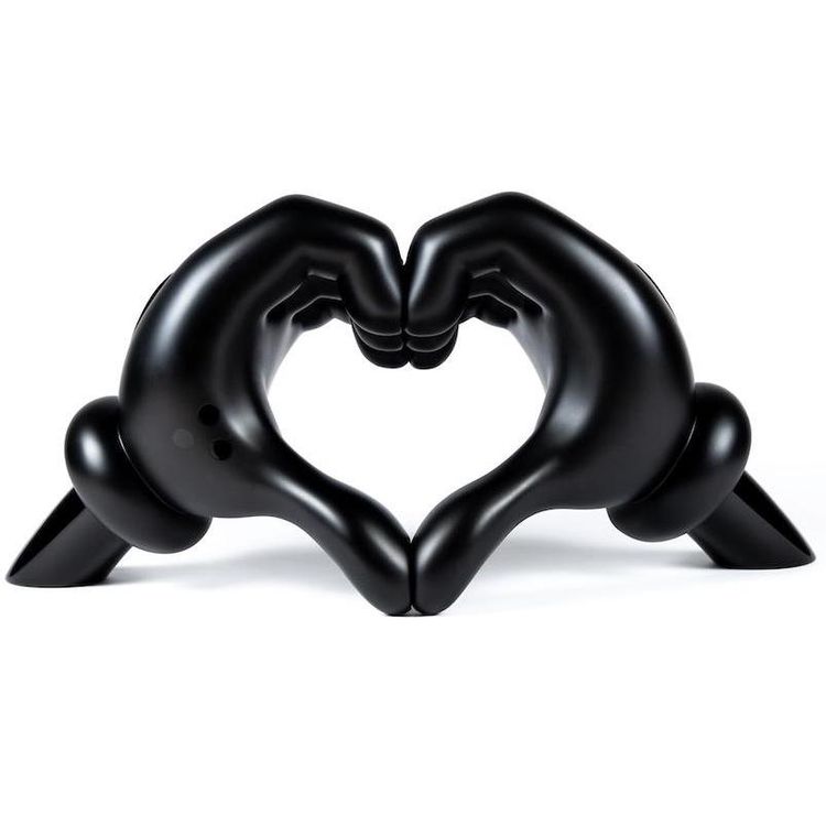 24" Black Love Gloves by Slick