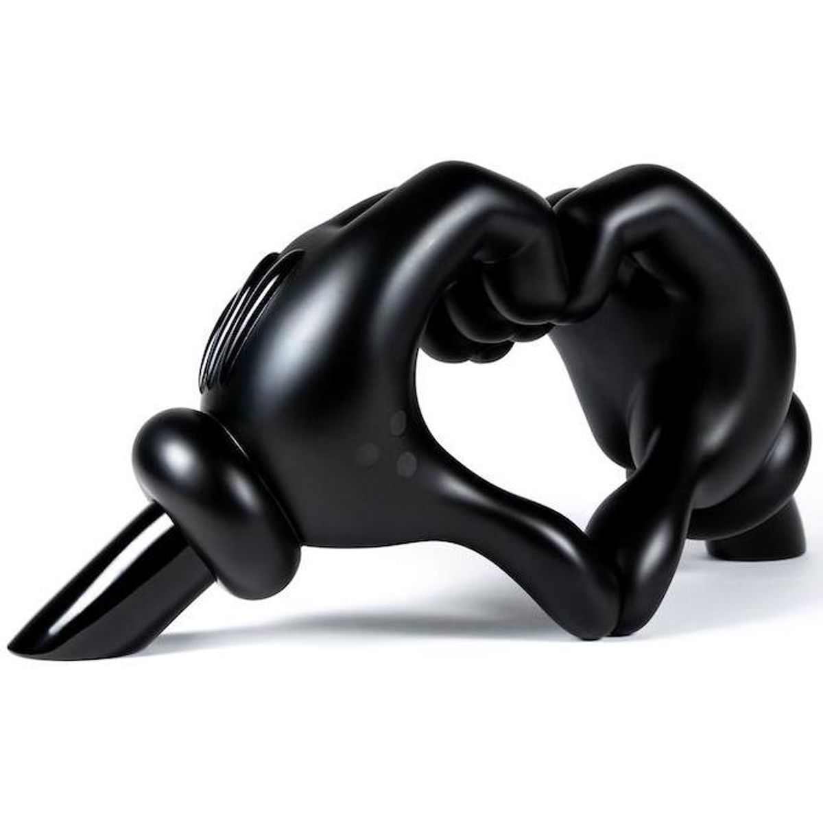 24" Black Love Gloves