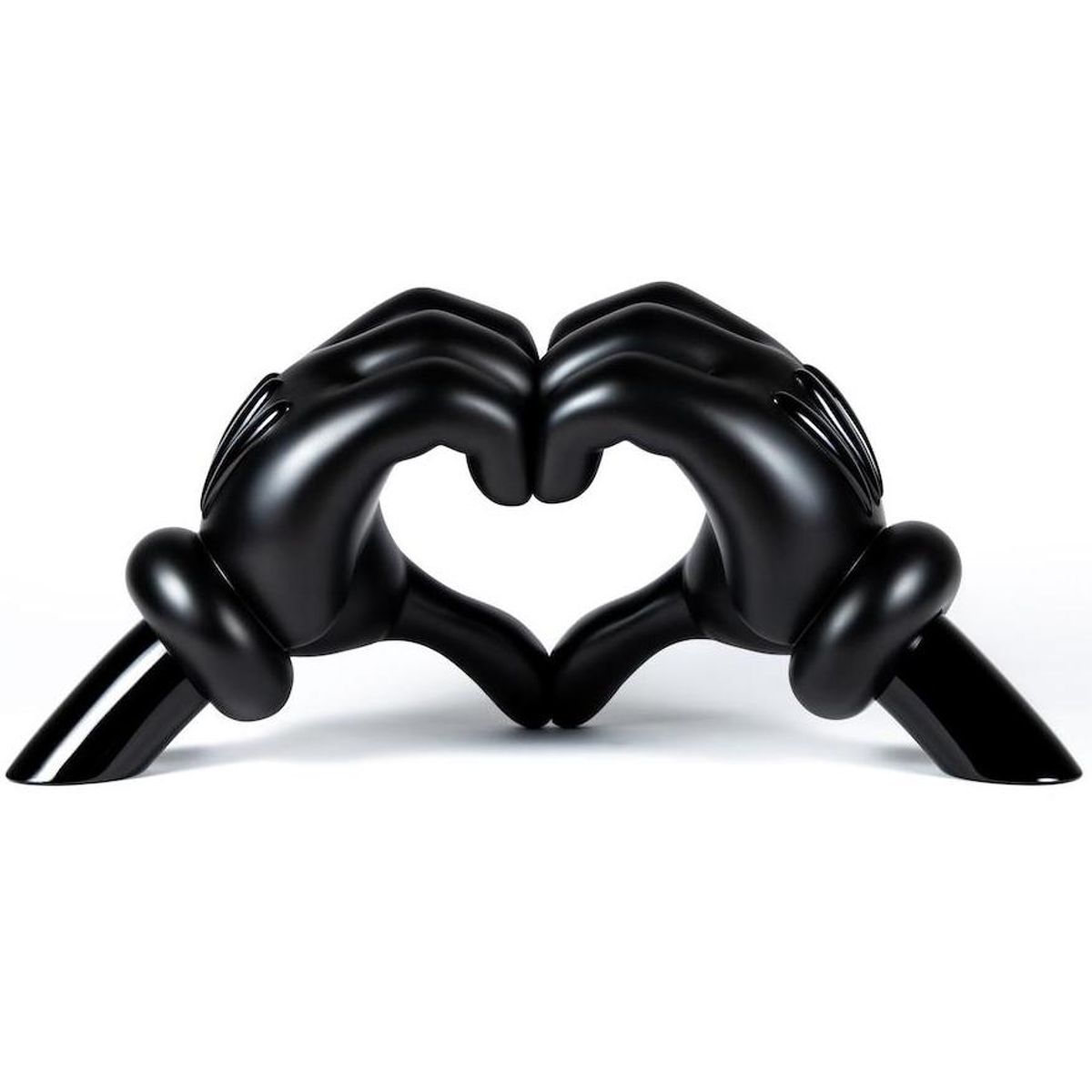 24" Black Love Gloves