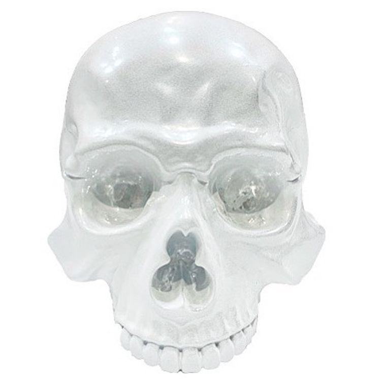 White Chrome 1/1 Skull Head by Secret Base