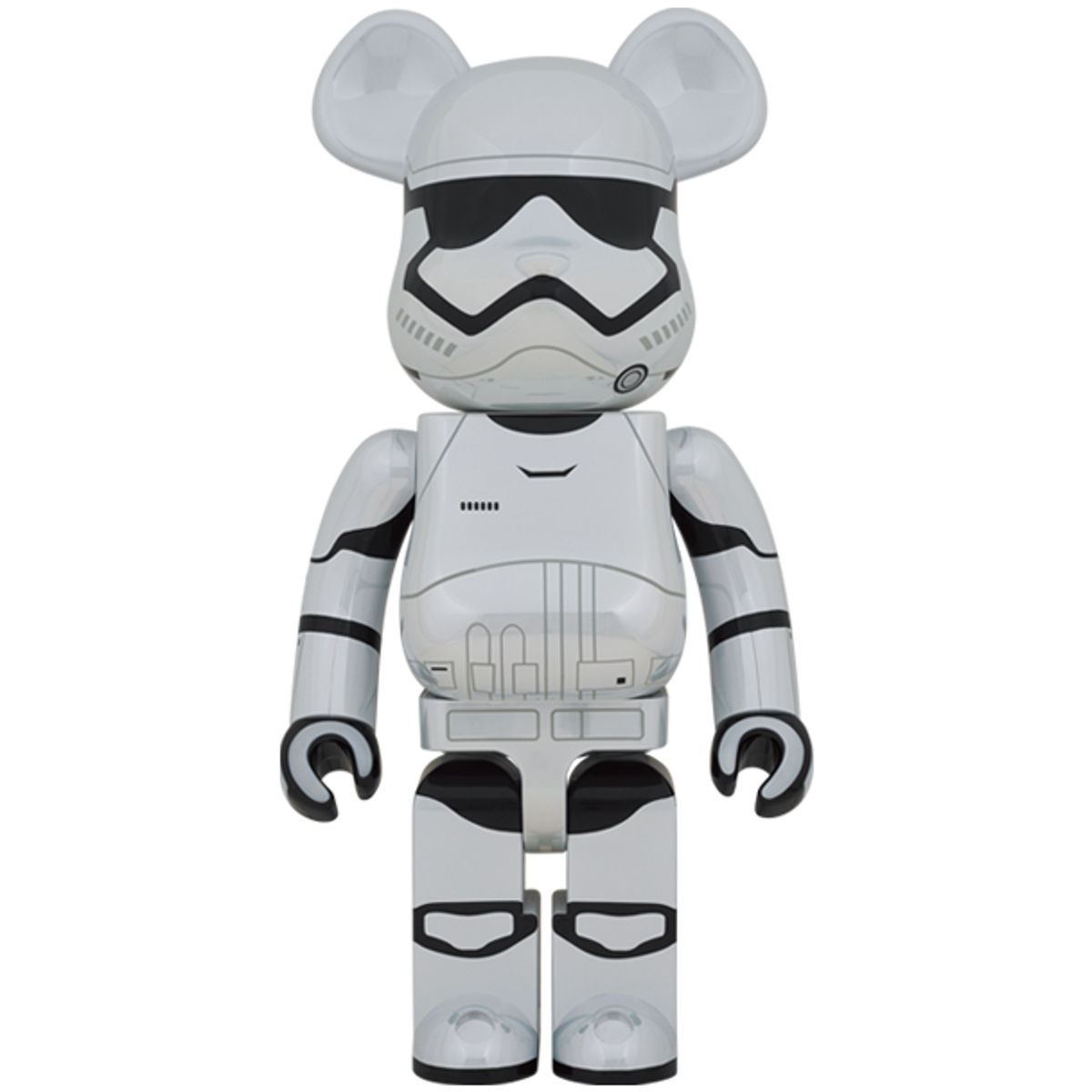 1000% Chrome First Order Stormtrooper : The Rise of Skywalker Bearbrick