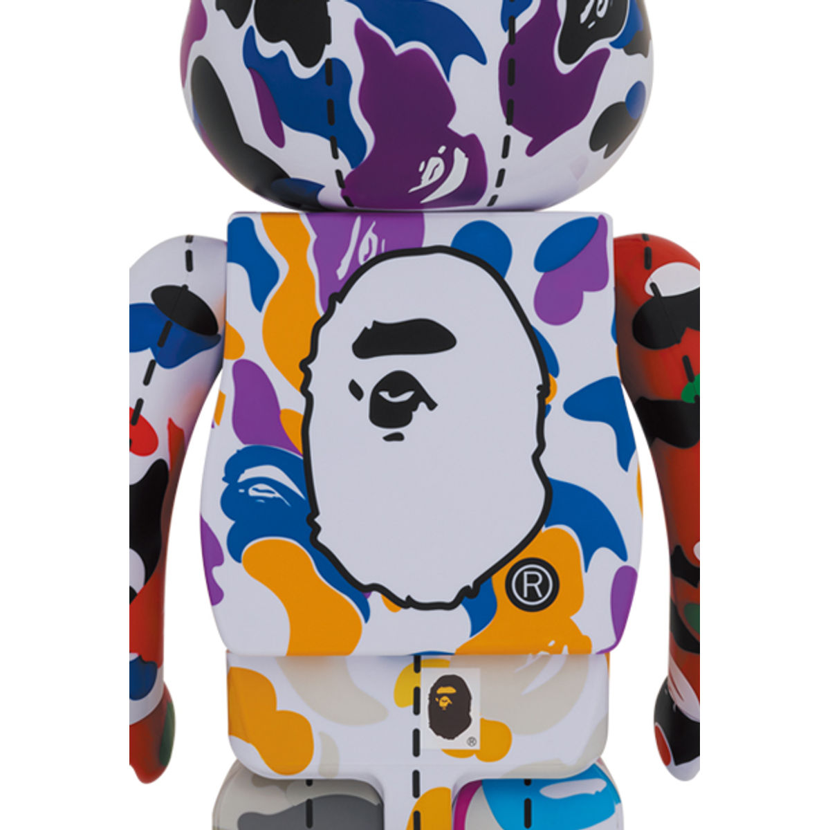 1000% #2 Multi Camo 28th Anniversary Bearbrick