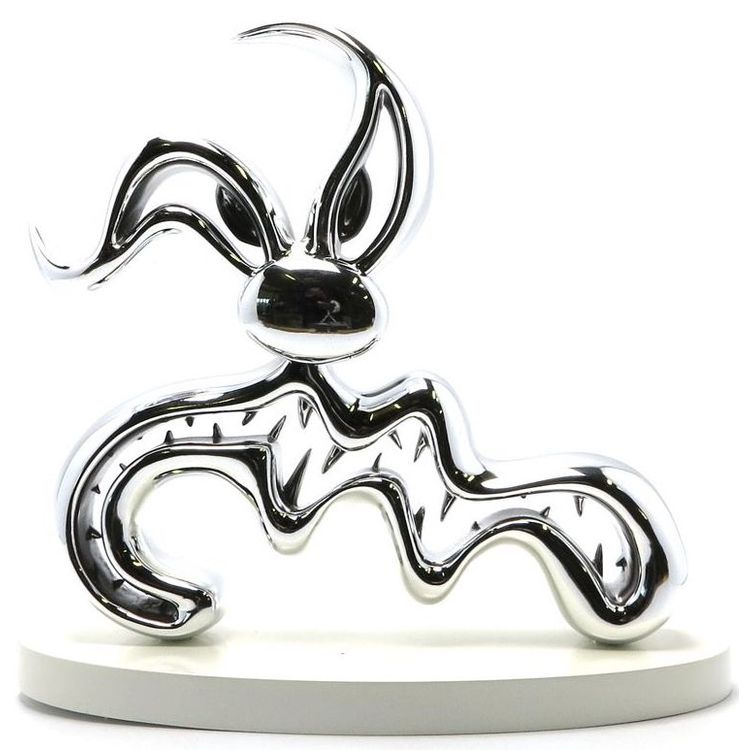 Chrome Scary Guy by Kenny Scharf