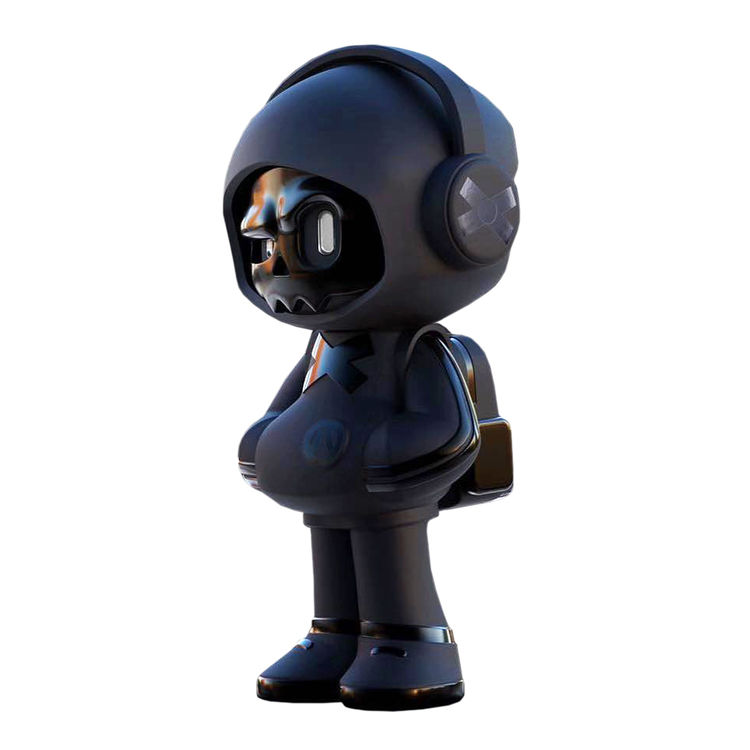 Mr Bone Black Impermanence by D.A.T. Studio