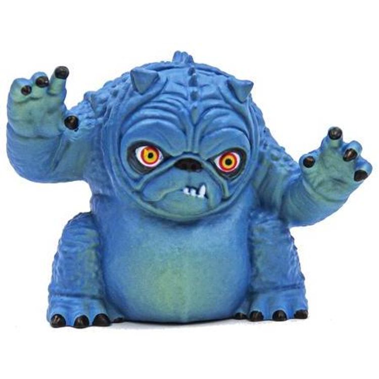 Blue Painted Mini Pugloo by Justin Ishmael