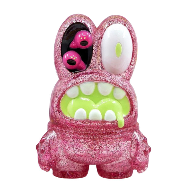 Pink Heart Zombie Frog by Grape Brain