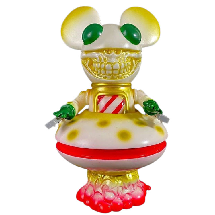 Creepy Christmas Deadmau5 Grin by Ron English