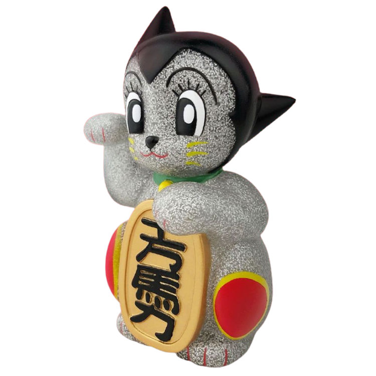 Silver Metallic Flake Maneki-Astro by DoomCo Designs