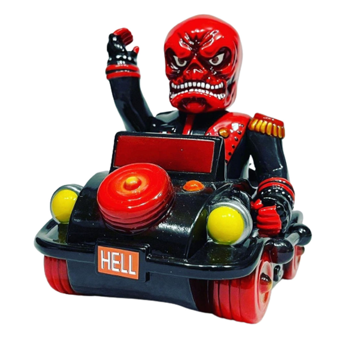 High Speed Red Bastard with Army Cart