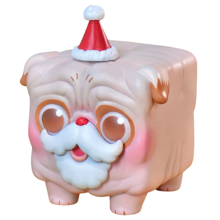 Santa Pug Box by Stray Cat Toy