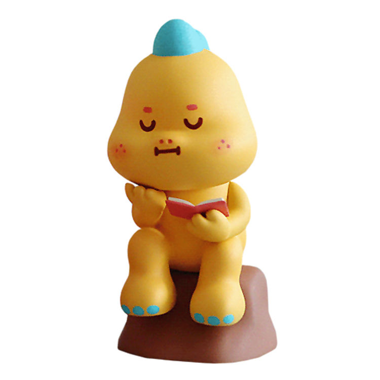 Coco Dino Reading a Book by Raccoon Factory (Yeonwoo Lee)